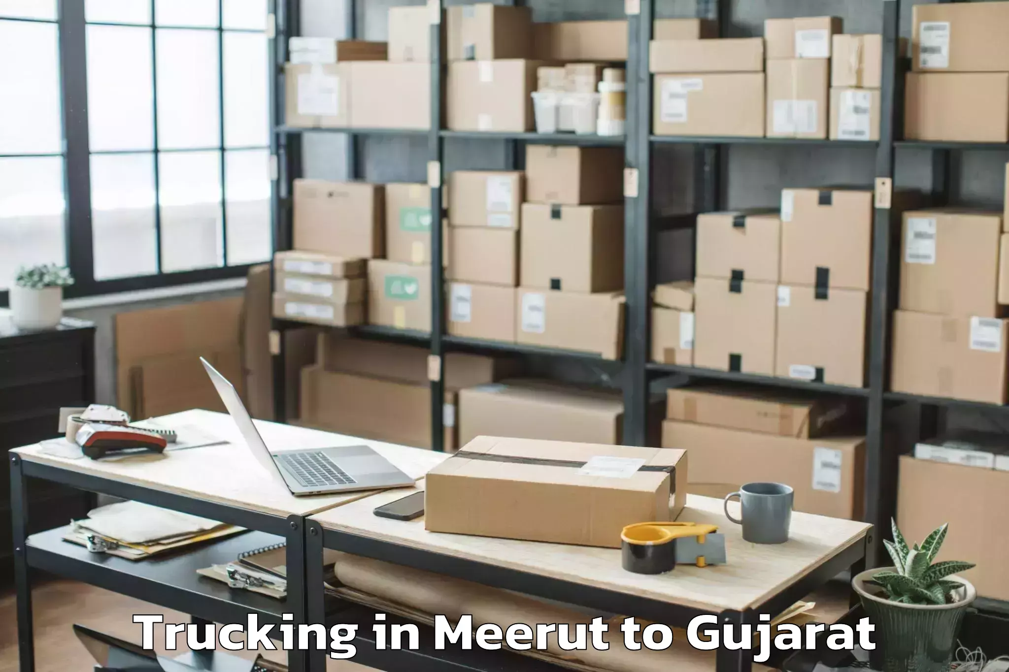 Hassle-Free Meerut to Gondal Trucking